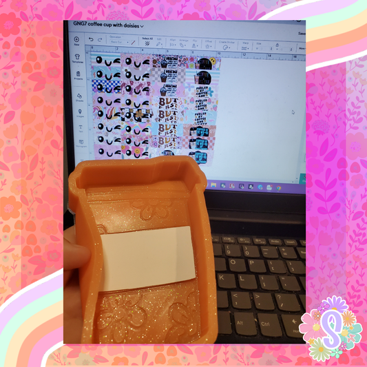Coffee Cup With Daisies - GLITZ N GLAM 7