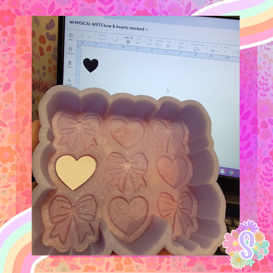 Stacked Bow And Hearts - WHIMSICAL WIFFS