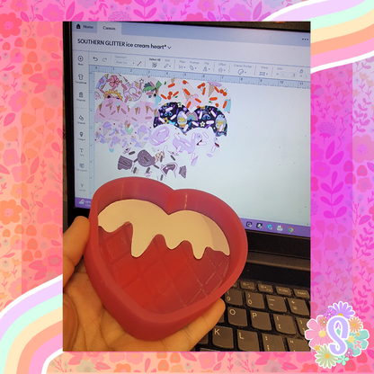 Ice Cream Heart - SOUTHERN GLITTER