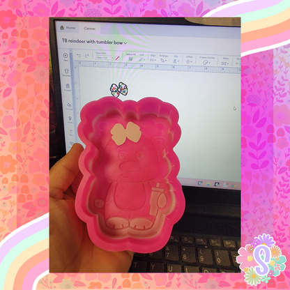 Reindeer With Tumbler - TB MOLDS