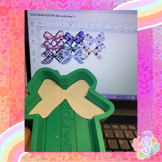 Diet Soda With Bow - SOUTHERN GLITTER MOLDS