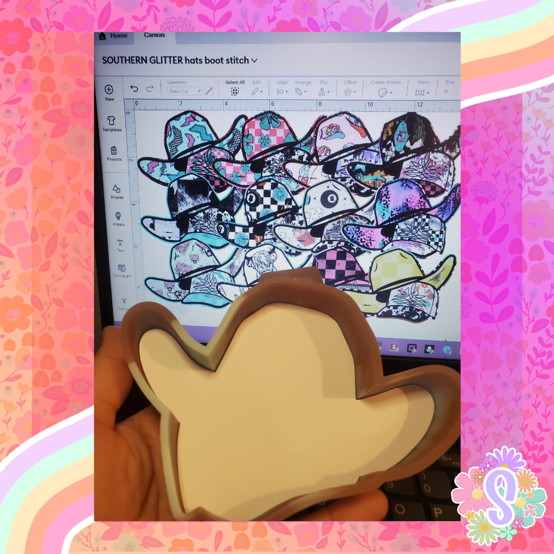 Hats With Boot Stitch - SOUTHERN GLITTER MOLDS