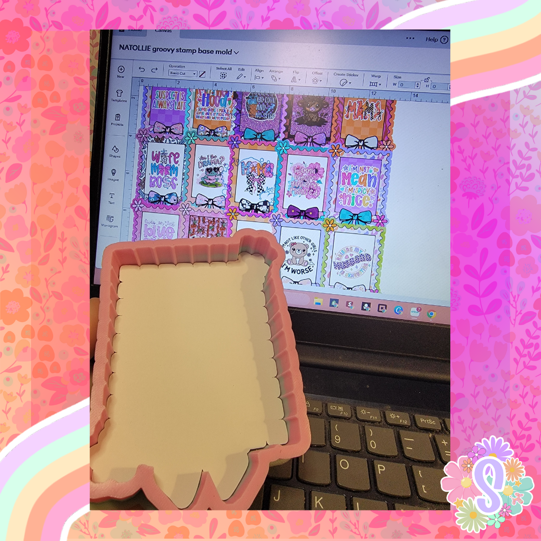 Groovy Stamp Base Mold - NATOLLIE CREATIONS