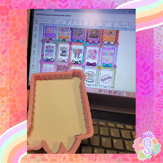 Groovy Stamp Base Mold - NATOLLIE CREATIONS
