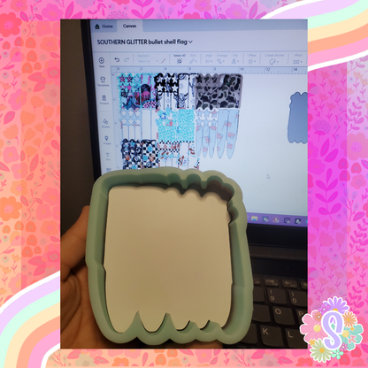 Shell Flag - SOUTHERN GLITTER MOLDS