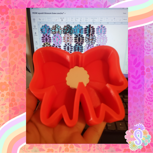Squash Blossom Bow Concho - MOLDS GONE WILD