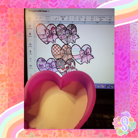 Heart With Bow - TB MOLDS