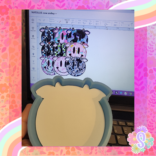 Cow Print Smiley - NATOLLIE CREATIONS
