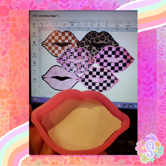 Checkered Lips - ABC MOLDS