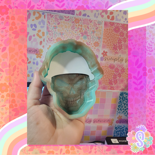 Skull With Hard Hat - SOUTHERN GLITTER MOLDS
