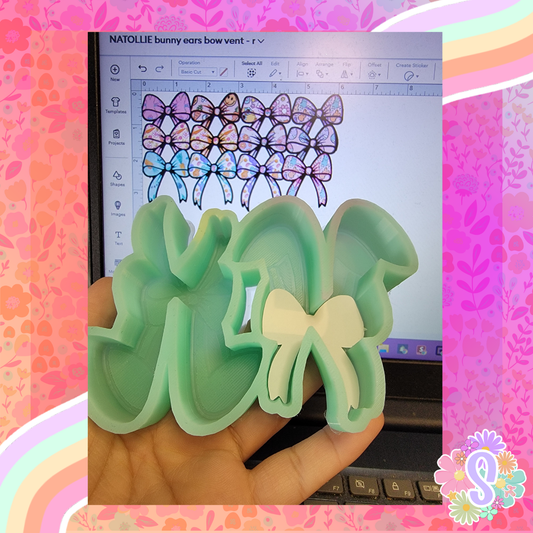 Bunny Ears With Bow - NATOLLIE CREATIONS