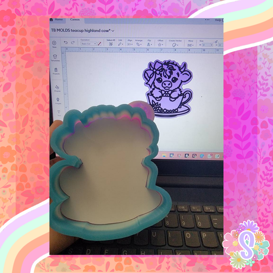 Teacup Highland Cow - TB MOLDS