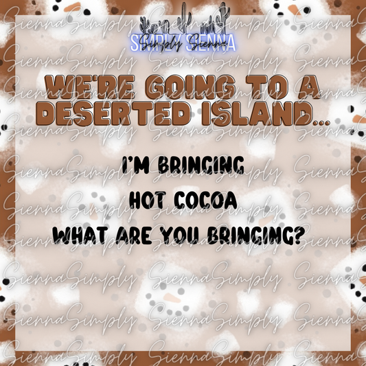 Hot Cocoa Deserted Island Game