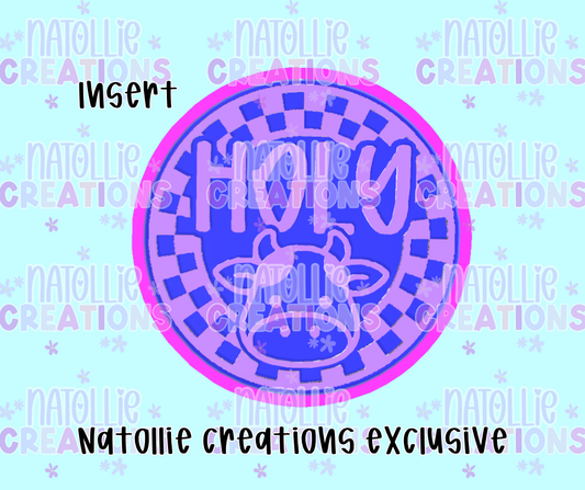 Holy Cow Round Insert Freshie Silicone Mold