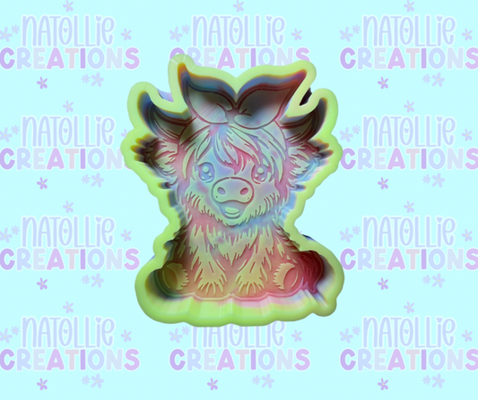 Highland W/ Bandana Freshie Silicone Mold