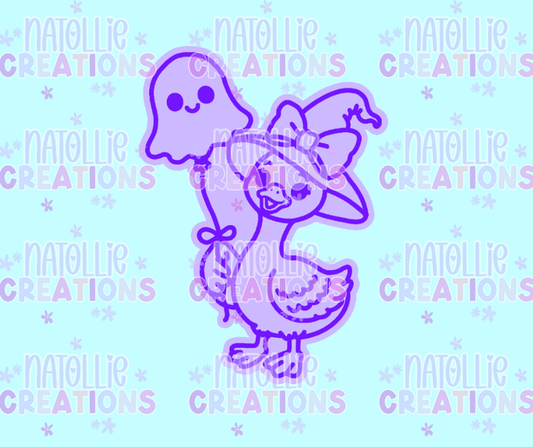 Ghost Balloon Goose Freshie Silicone Mold