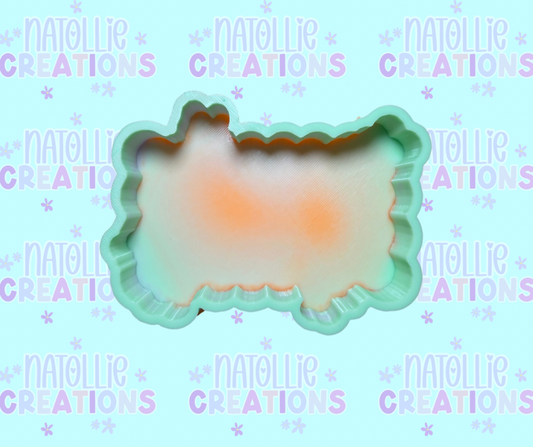 Floral Butterfly Frame Blank Freshie Silicone Mold