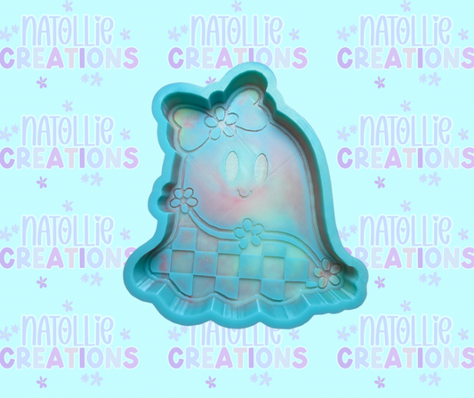 Checkered Ghost Freshie Silicone Mold