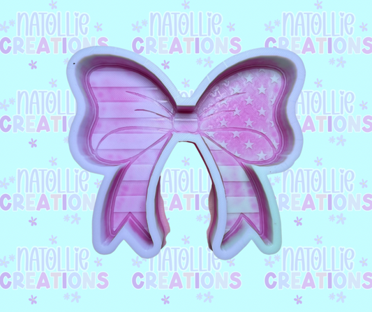 Flag Bow Freshie Silicone Mold