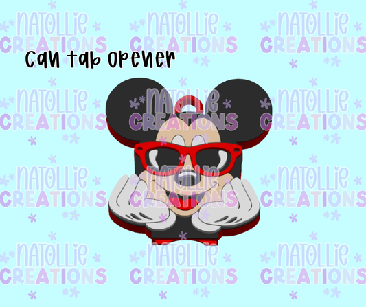 Mouse Can Tab Opener Keychain