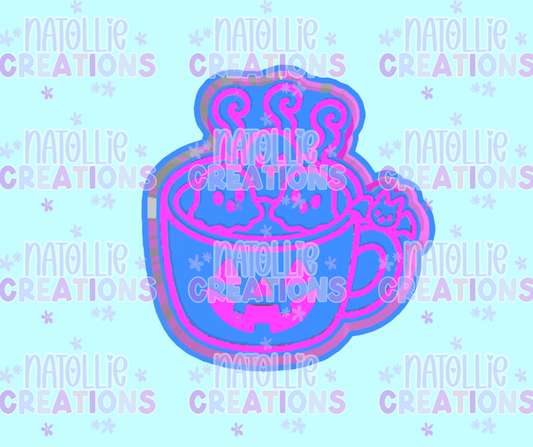 Ghost Marshmallow Mug Freshie Silicone Mold