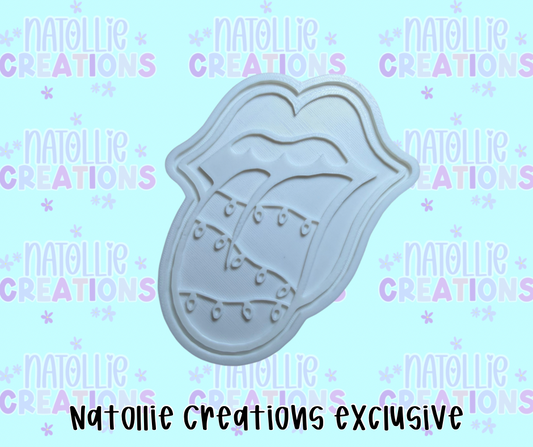 Christmas Lights Tongue Insert Freshie Silicone Mold