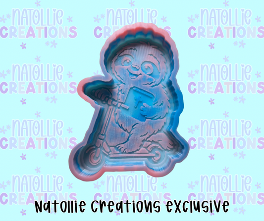 Sloth Scooter Freshie Silicone Mold