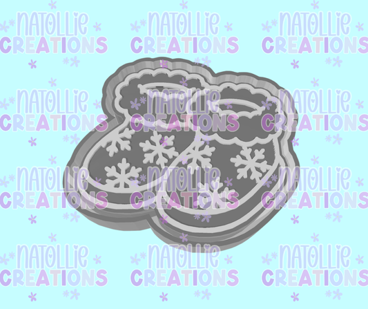 Snowflake Winter Boots Freshie Silicone Mold