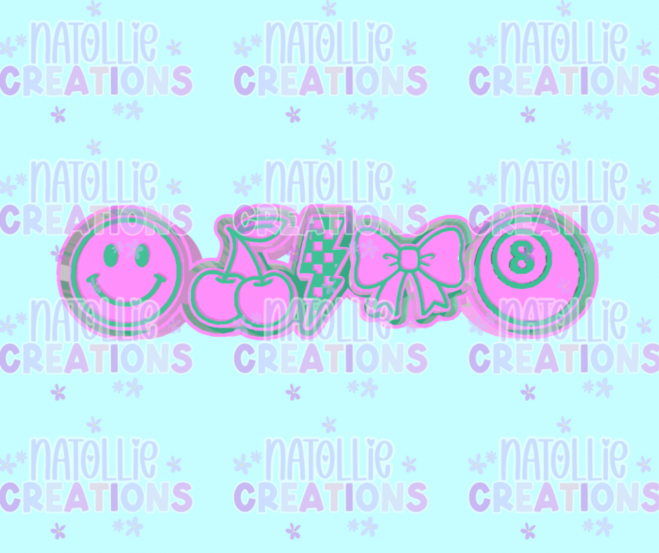 Retro Babe Charm Freshie Silicone Mold