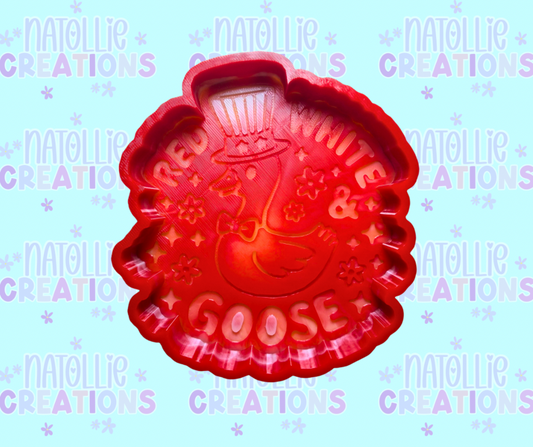 Red, White & Goose Freshie Silicone Mold