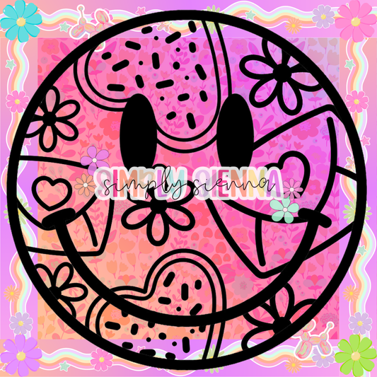 Envelope & Sugar Cookie Heart Smiley PNG