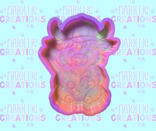 Bat & Baseball / SoftBall Highland Freshie Silicone Mold