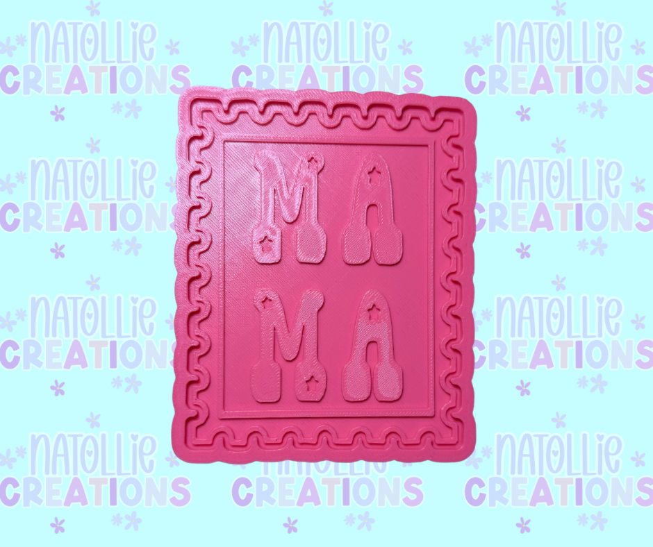 Mama Stamp Insert Freshie Silicone Mold