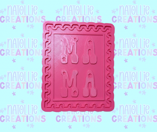 Mama Stamp Insert Freshie Silicone Mold