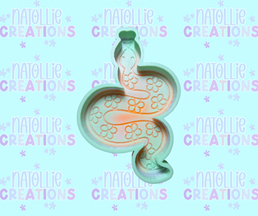 Floral Snake Freshie Silicone Mold