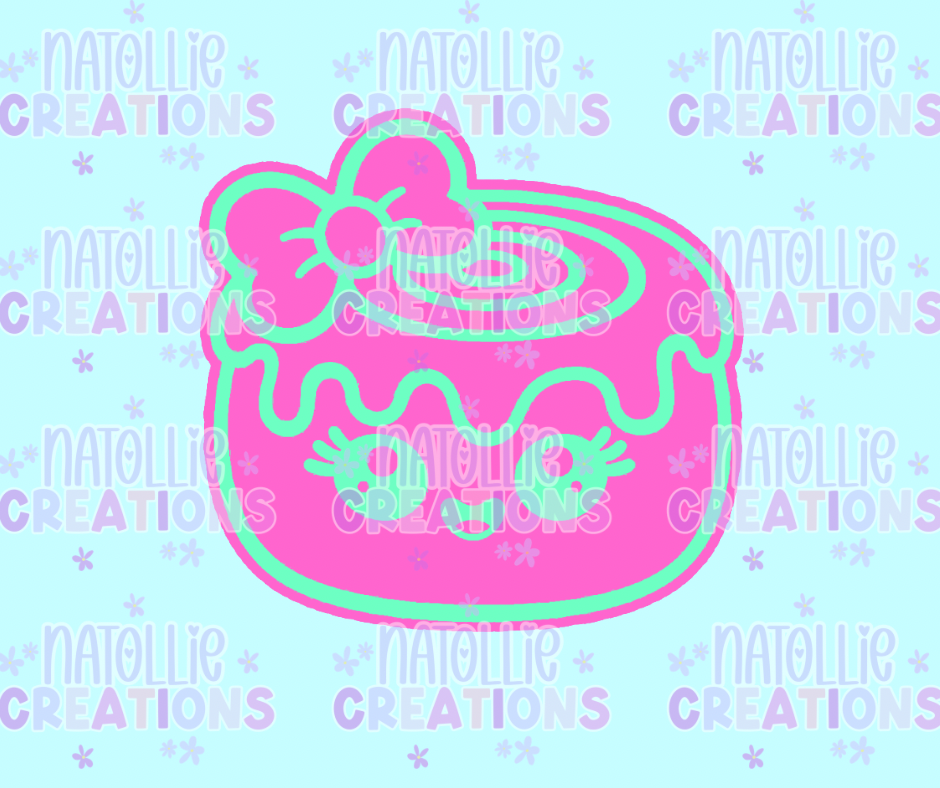 Cinnamon Roll W/ Bow Freshie Silicone Mold