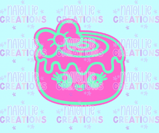 Cinnamon Roll W/ Bow Freshie Silicone Mold
