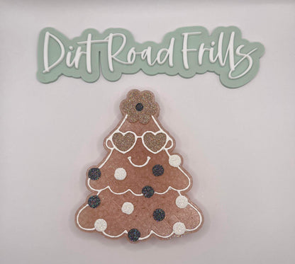 Retro Christmas Tree Freshie Silicone Mold