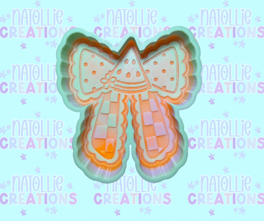 Watermelon Bow Freshie Silicone Mold
