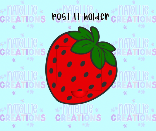 Strawberry Post It Note Holder