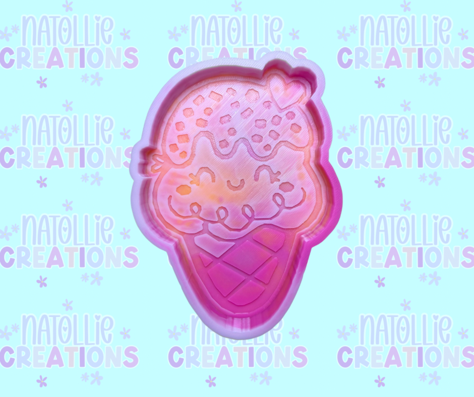 Cute Waffle Cone Freshie Silicone Mold