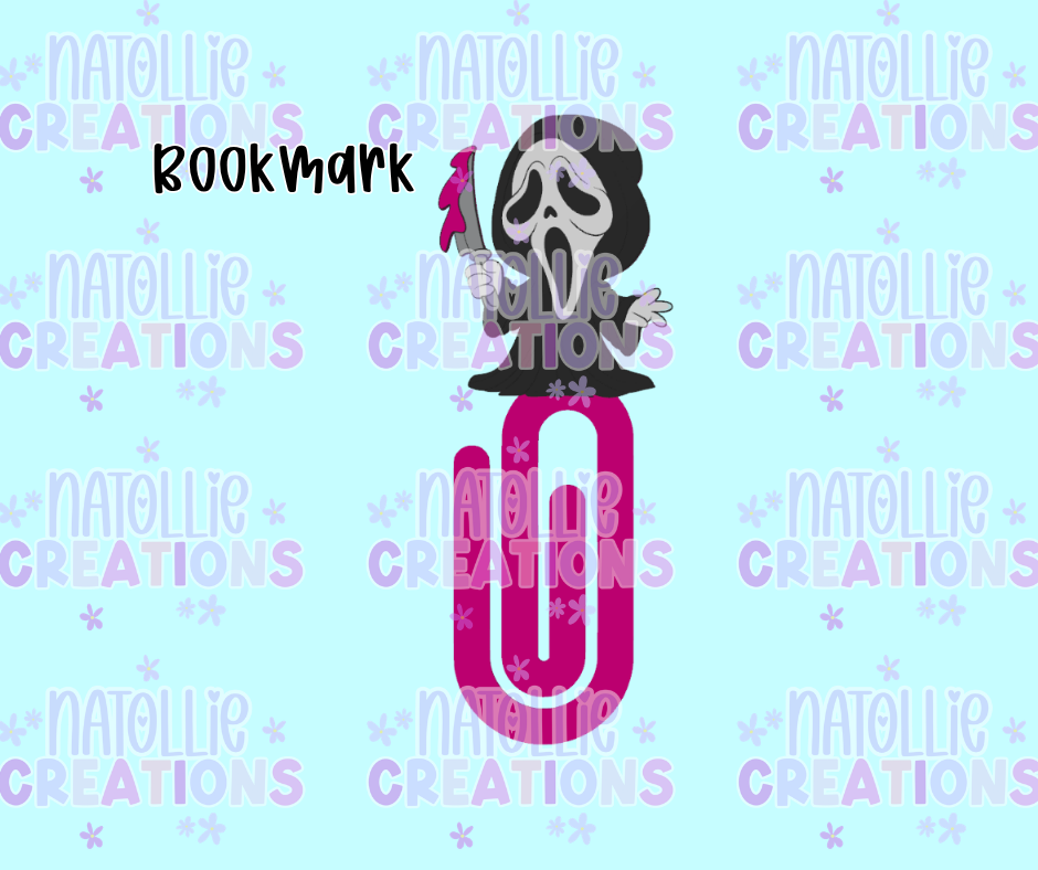 Ghost Face Bookmark