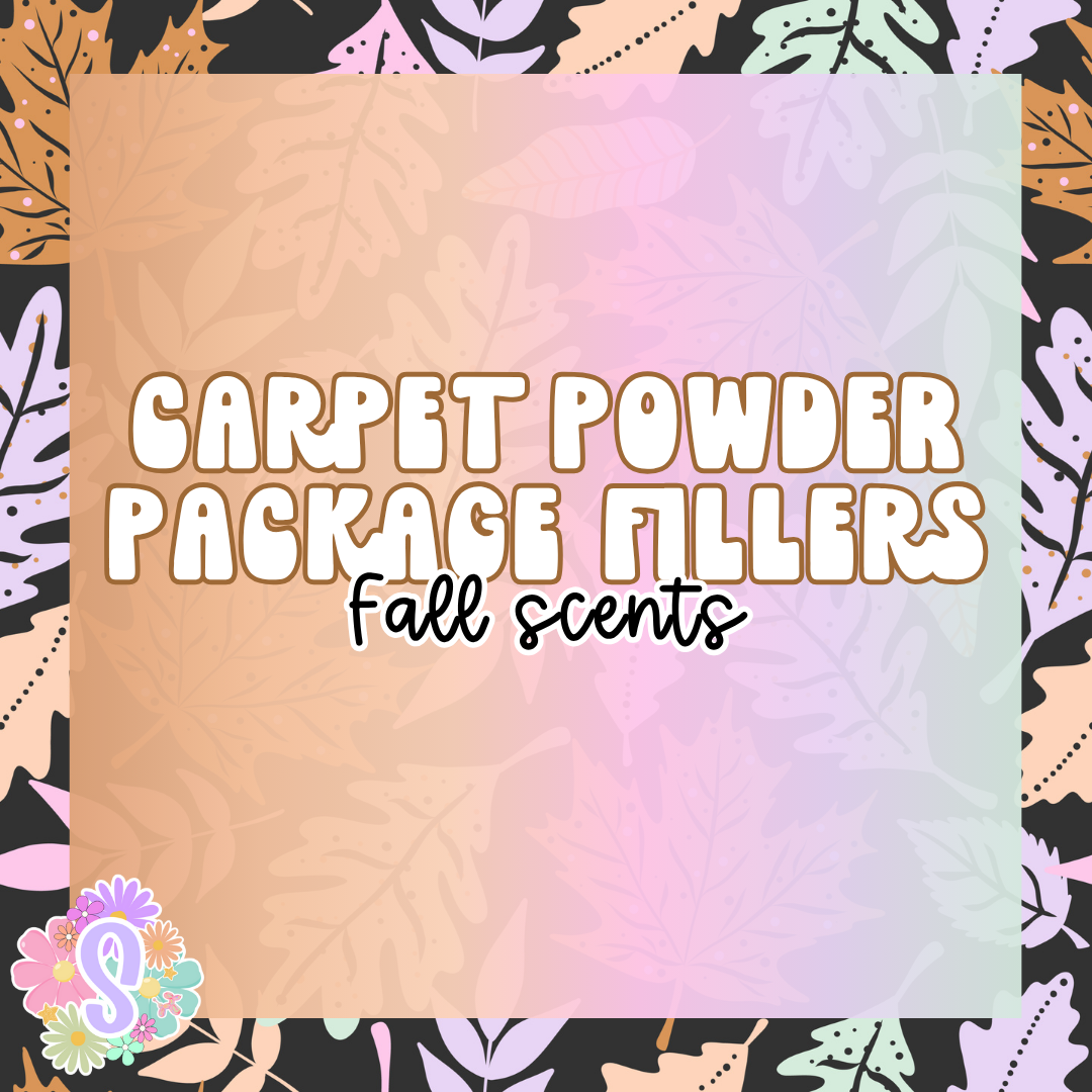 1oz Carpet Powder - PACKAGE FILLER - FALL SCENTS