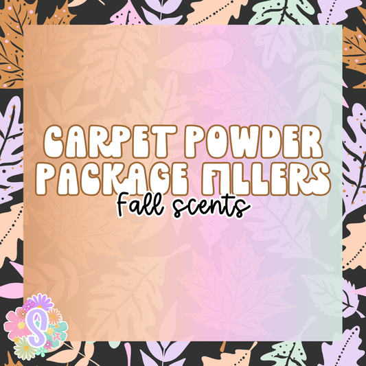 1oz Carpet Powder - PACKAGE FILLER - FALL SCENTS