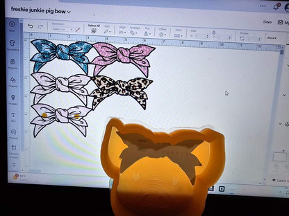Pig With Bow