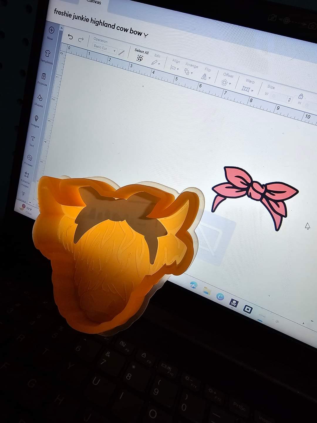 Cow / Highland Cow With Bow