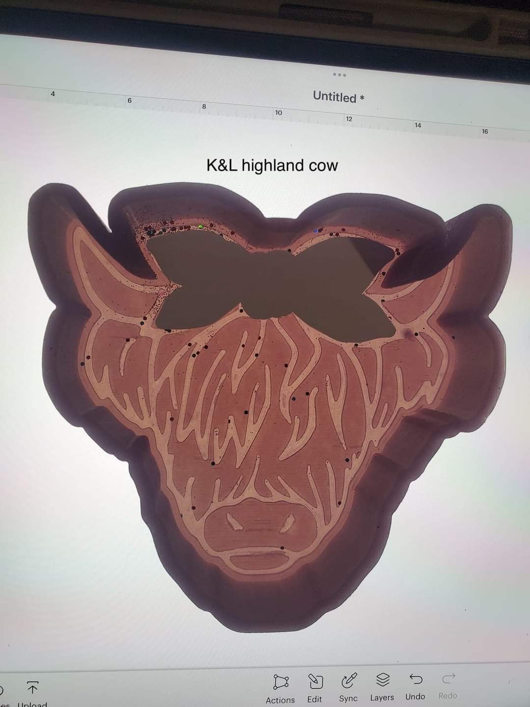 Cow / Highland Cow With Bow