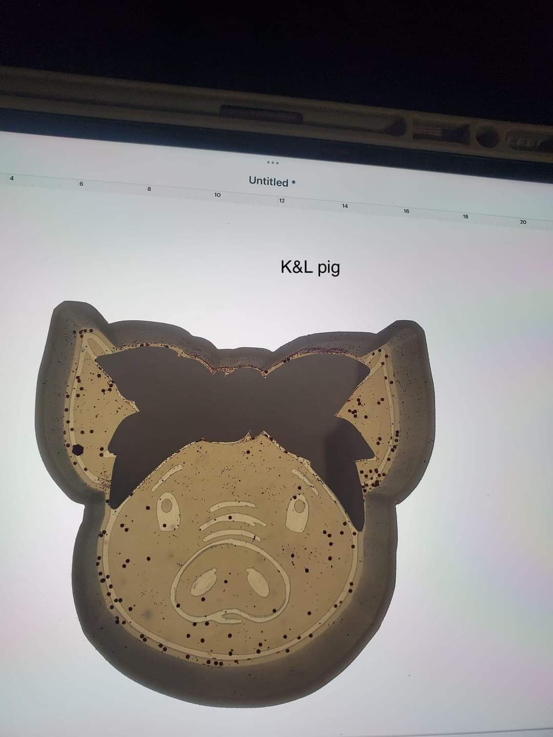 Pig With Bow