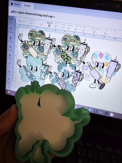 Shamrock With Bag and Cup