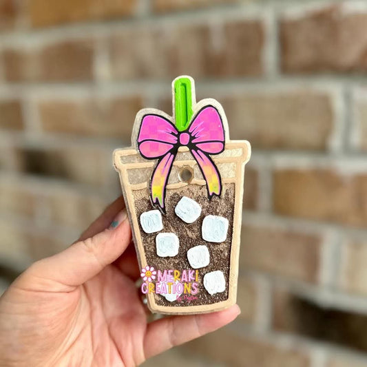 Iced Coffee with bow